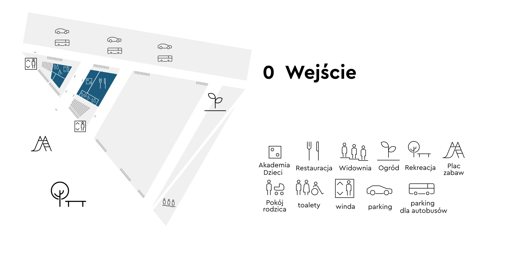 Plan poziomu 0 (wejście)