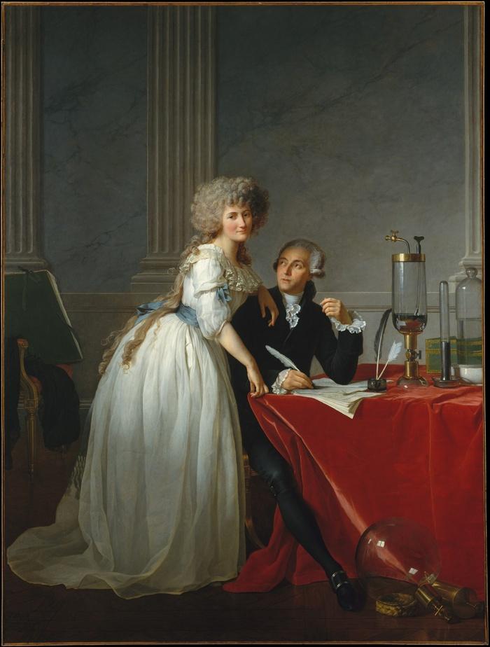 Jacques-Louis David „Portret Antoine Laurenta Lavoisiera i jego żony”, 1788, Metropolitan Museum of Art Jacques-Louis David „Portret Antoine Laurenta Lavoisiera i jego żony”, 1788, Metropolitan Museum of Art