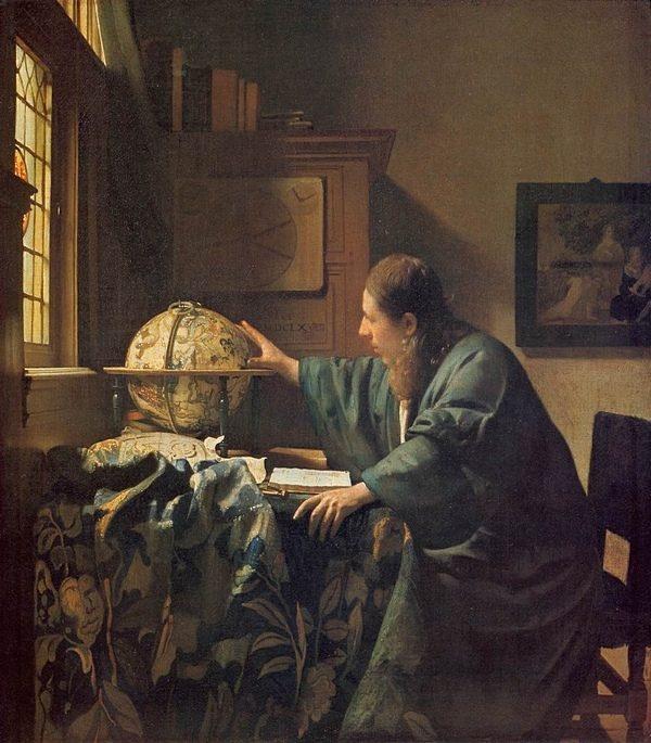 Johannes Vermeer, “Astronom”, ok. 1668, Luwr Johannes Vermeer, “Astronom”, ok. 1668, Luwr